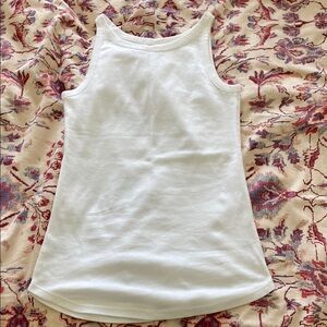 White Sleeveless Tank Top